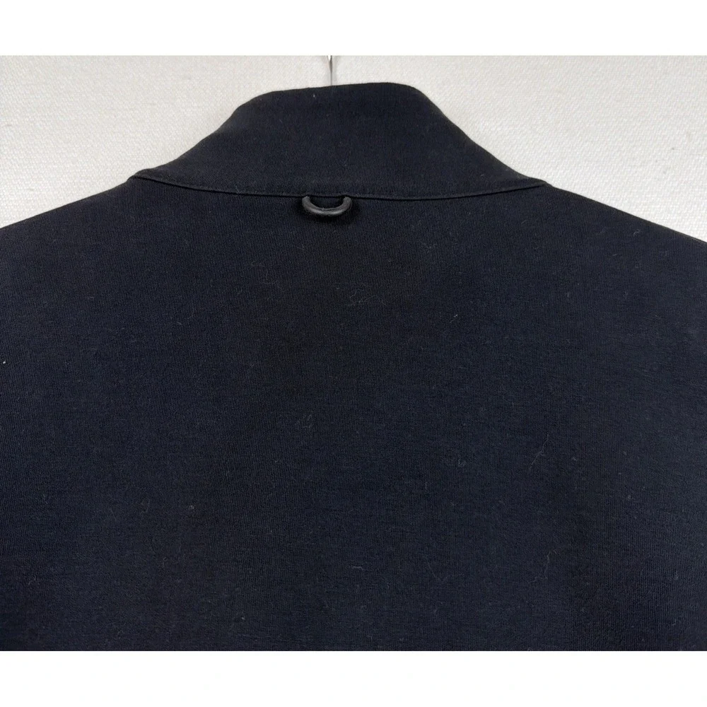 Nike24.7 Dri-Fit 1/2 Zip Pullover Cropped Sweatshirt Size L Black Preppy Stretch
